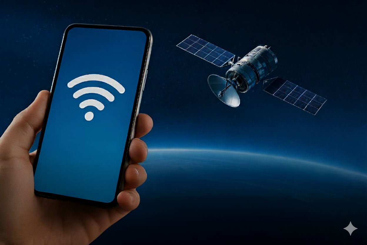 Internet Satelit Langsung ke HP: Era Baru Konektivitas Nasional Indonesia 2 Ilustrasi konektivitas internet satelit langsung ke HP yang dikaji Komdigi