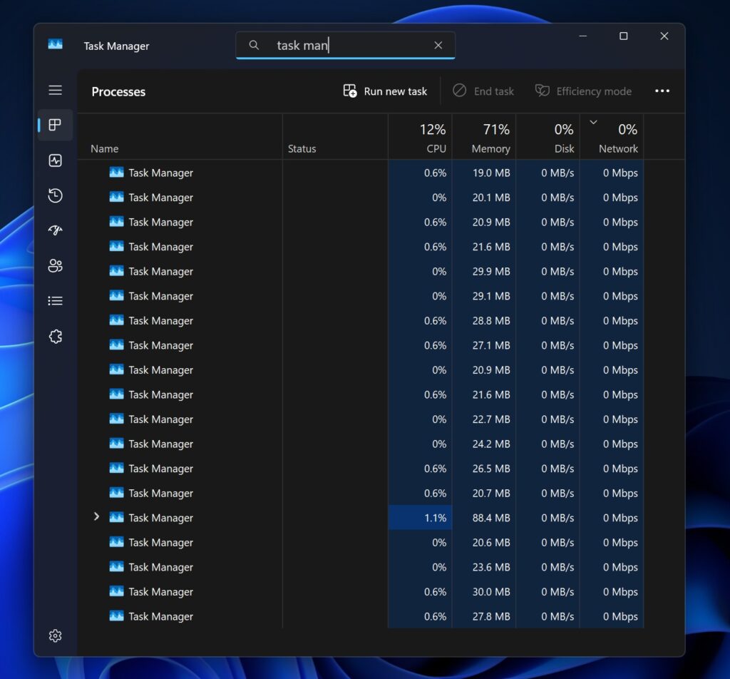 Bug Task Manager Windows 11 KB5067036 Duplikasi Proses yang Bisa Ganggu Performa