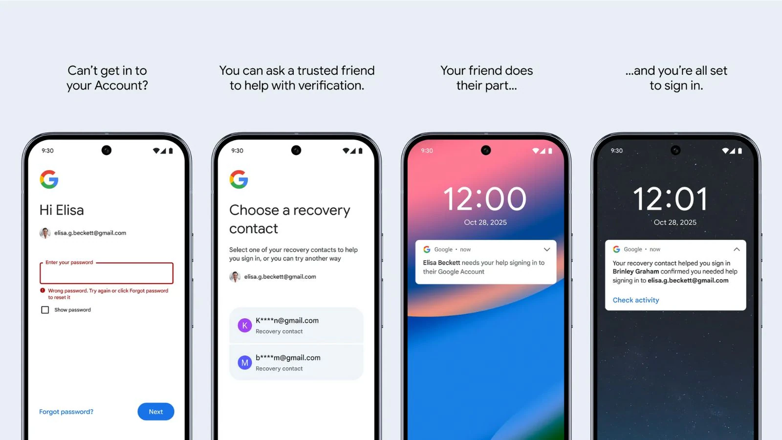 Recovery Contacts Google: Pulihkan Akun dengan Bantuan Orang Tepercaya, Dijamin Aman! 2 Antarmuka Fitur Recovery Contacts Google untuk menambahkan kontak pemulihan