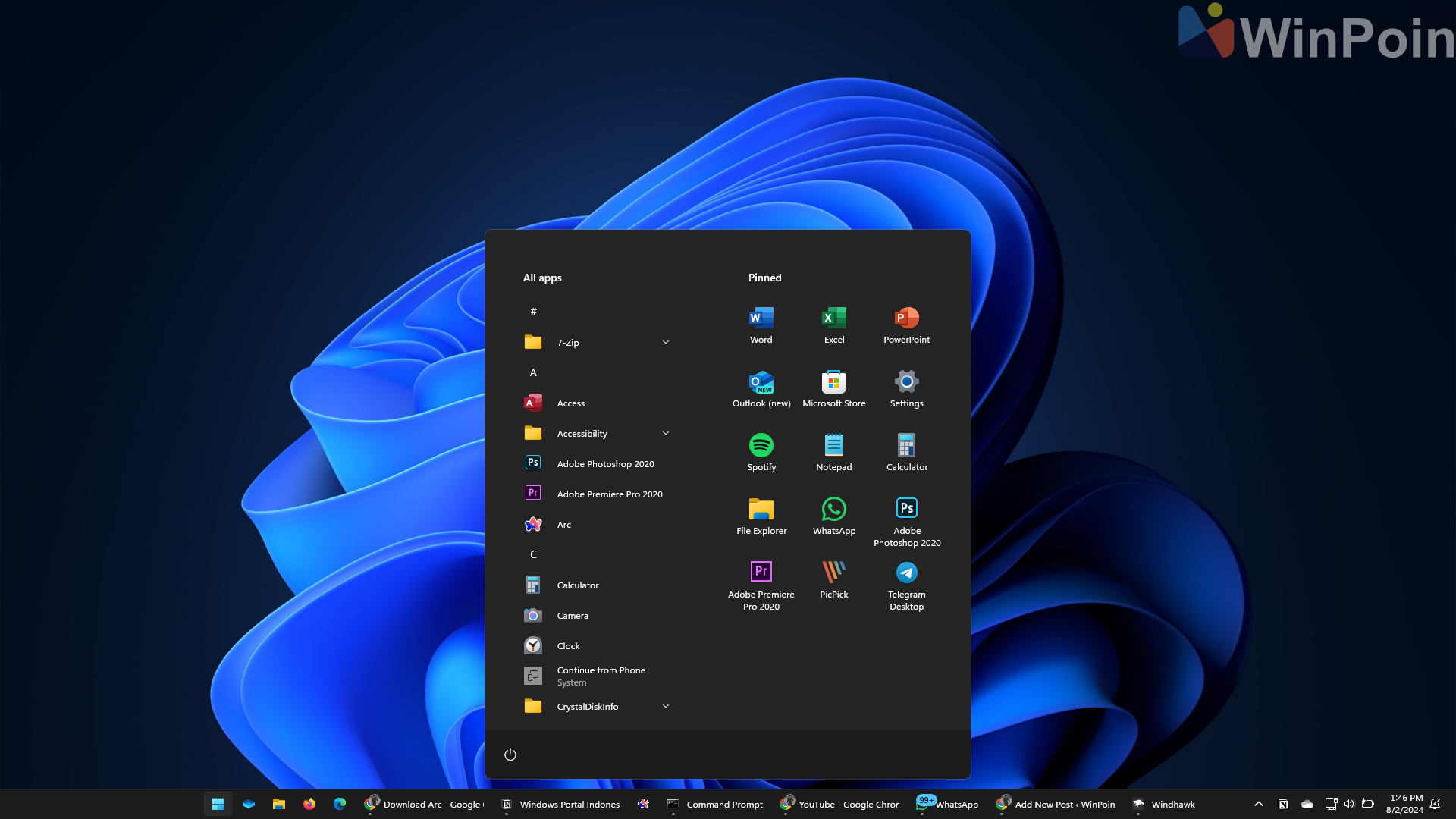 Tampilan Antarmuka Windows 11 dengan Modifikasi WindHawk