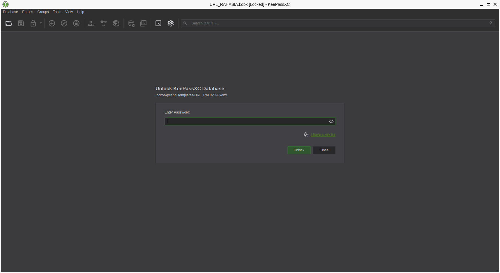 KeePassX untuk Manajemen Kata Sandi di Elementary OS 8