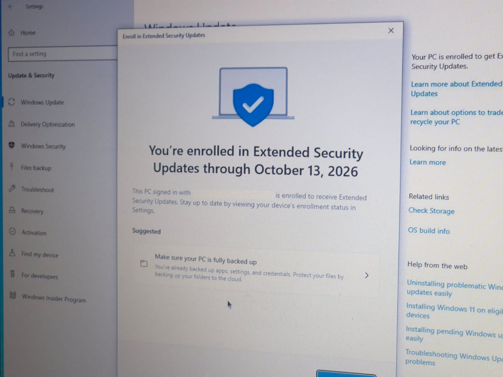 ESU Windows 10