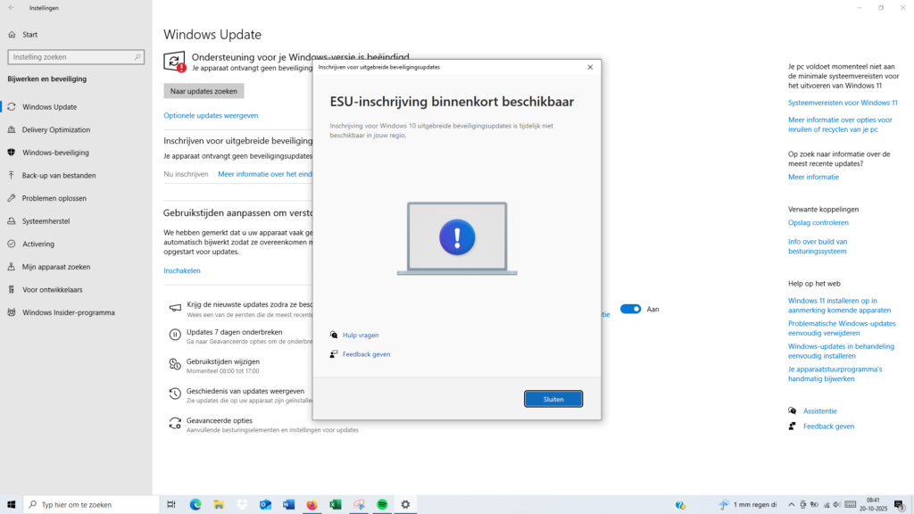 Error ESU Windows 10 Something Went Wrong