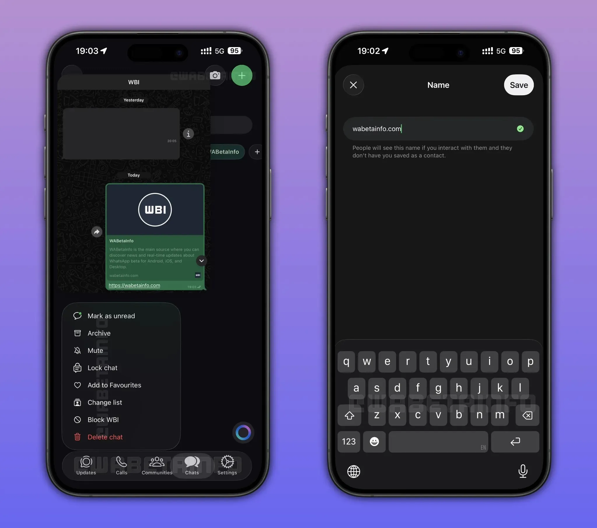 WhatsApp Liquid Glass - Tampilan iPhone Makin Elegan dan Dinamis 2 Tampilan antarmuka WhatsApp di iPhone dengan desain Liquid Glass yang baru