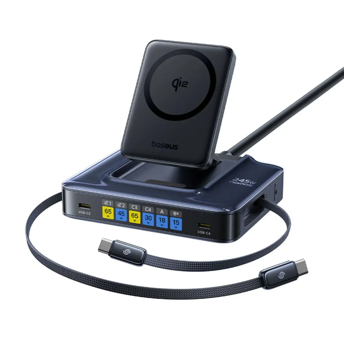 Baseus Nomos 245W - Review Lengkap Stasiun Daya 6-in-1 Tercanggih 2 Baseus Nomos 245W 6-in-1 charging station unit utama