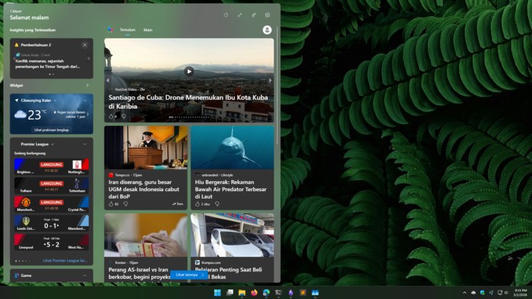 Tampilan antarmuka Instagram di Google TV dengan deretan Reels