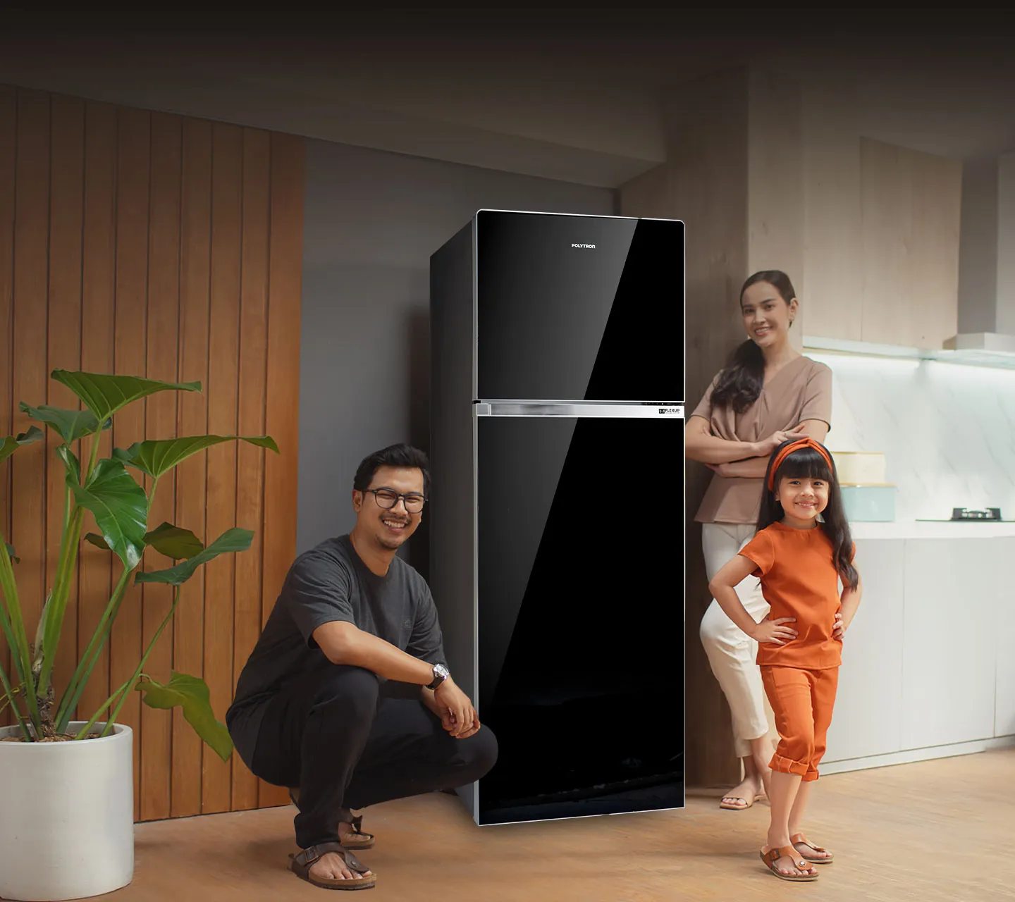Kulkas Polytron Belleza 2 Pintu - Pilihan Awet & Mewah Mulai Rp3 Jutaan 2 Kulkas Polytron Belleza 2 Pintu dengan desain tempered glass yang elegan