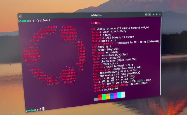 PlayStation 5 menjalankan sistem operasi Linux dengan antarmuka desktop