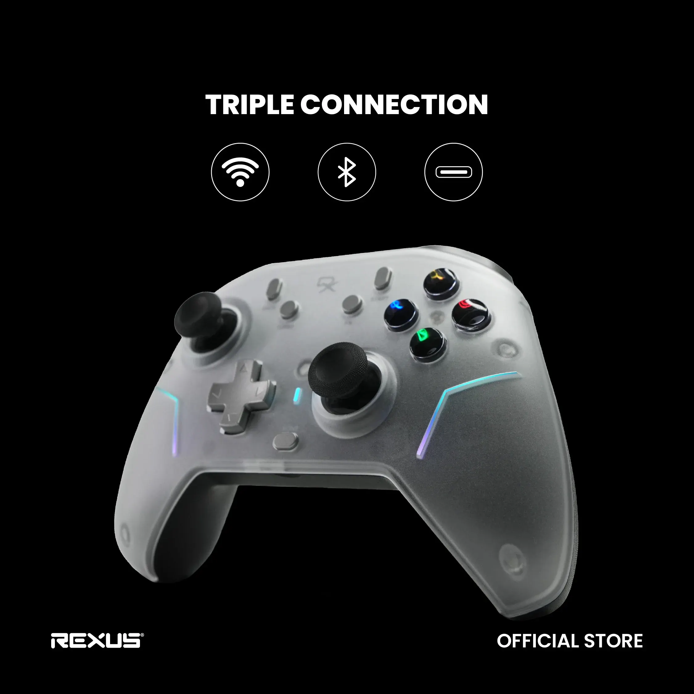 Rexus Gamepad 2026: Intip Keunggulan Teknologi TMR dan Hall Effect Anti-Drift 3 Rexus Daxa Dyron AX9, gamepad gaming profesional