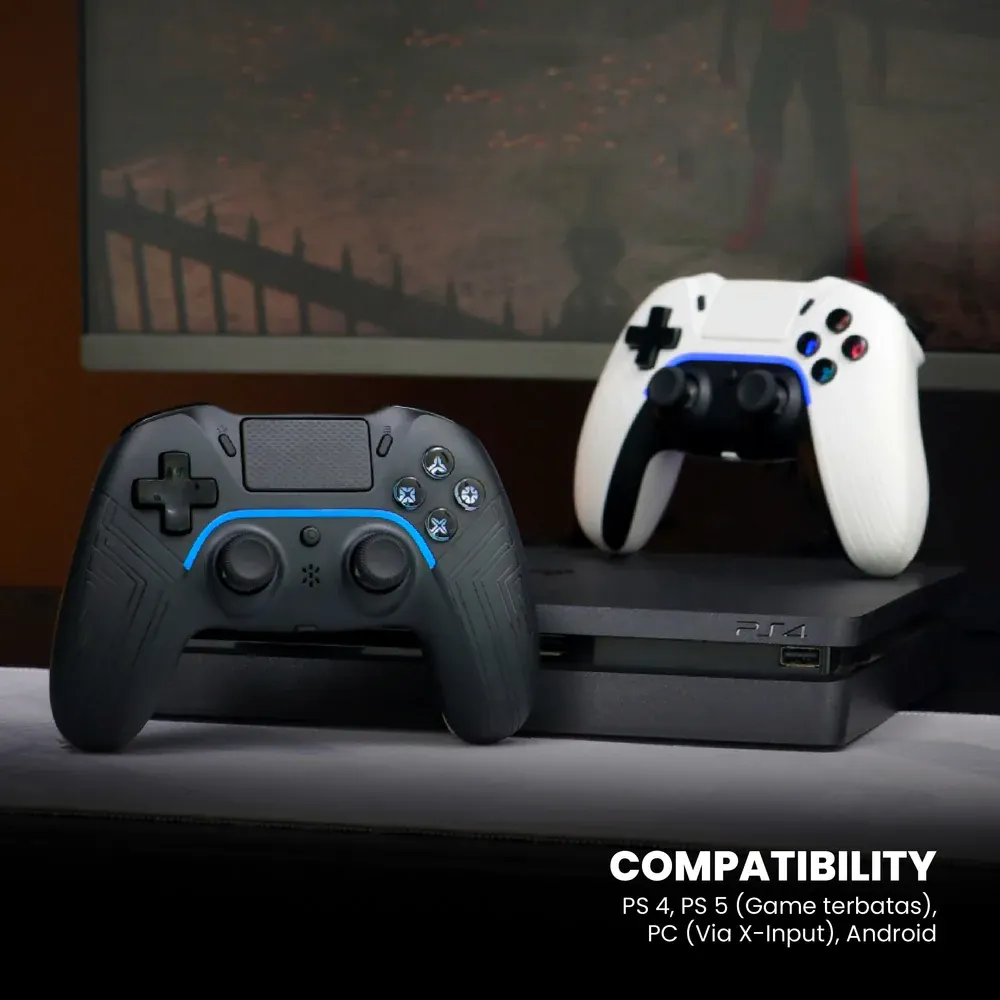 Rexus Gamepad 2026: Intip Keunggulan Teknologi TMR dan Hall Effect Anti-Drift 6 Rexus Gladius GX300, gamepad dengan touchpad untuk PS