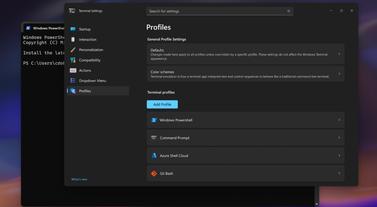 Windows Terminal Desain Baru - Pengalaman Lebih Modern dan Intuitif 4 Perubahan UI Windows Terminal dari toggle ke checkbox
