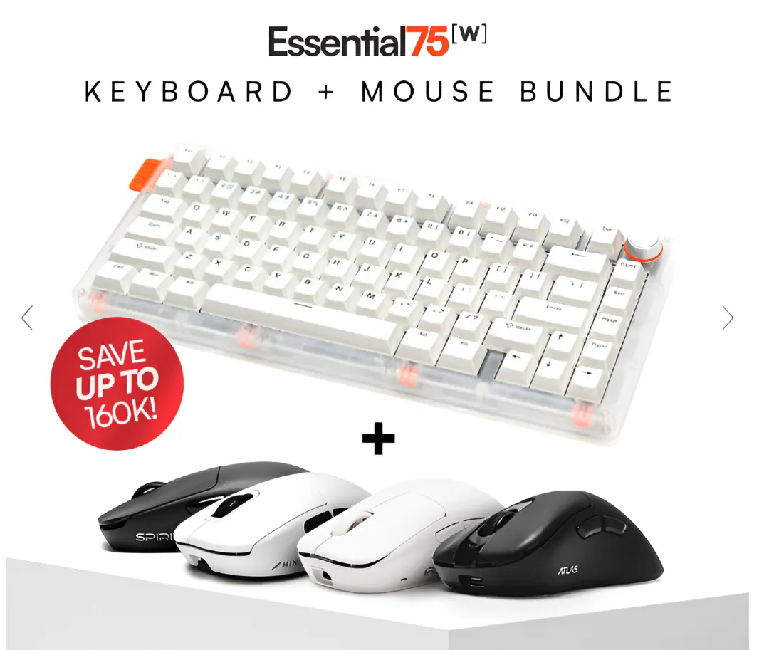 Press Play Essential75W Bundle keyboard dan mouse wireless