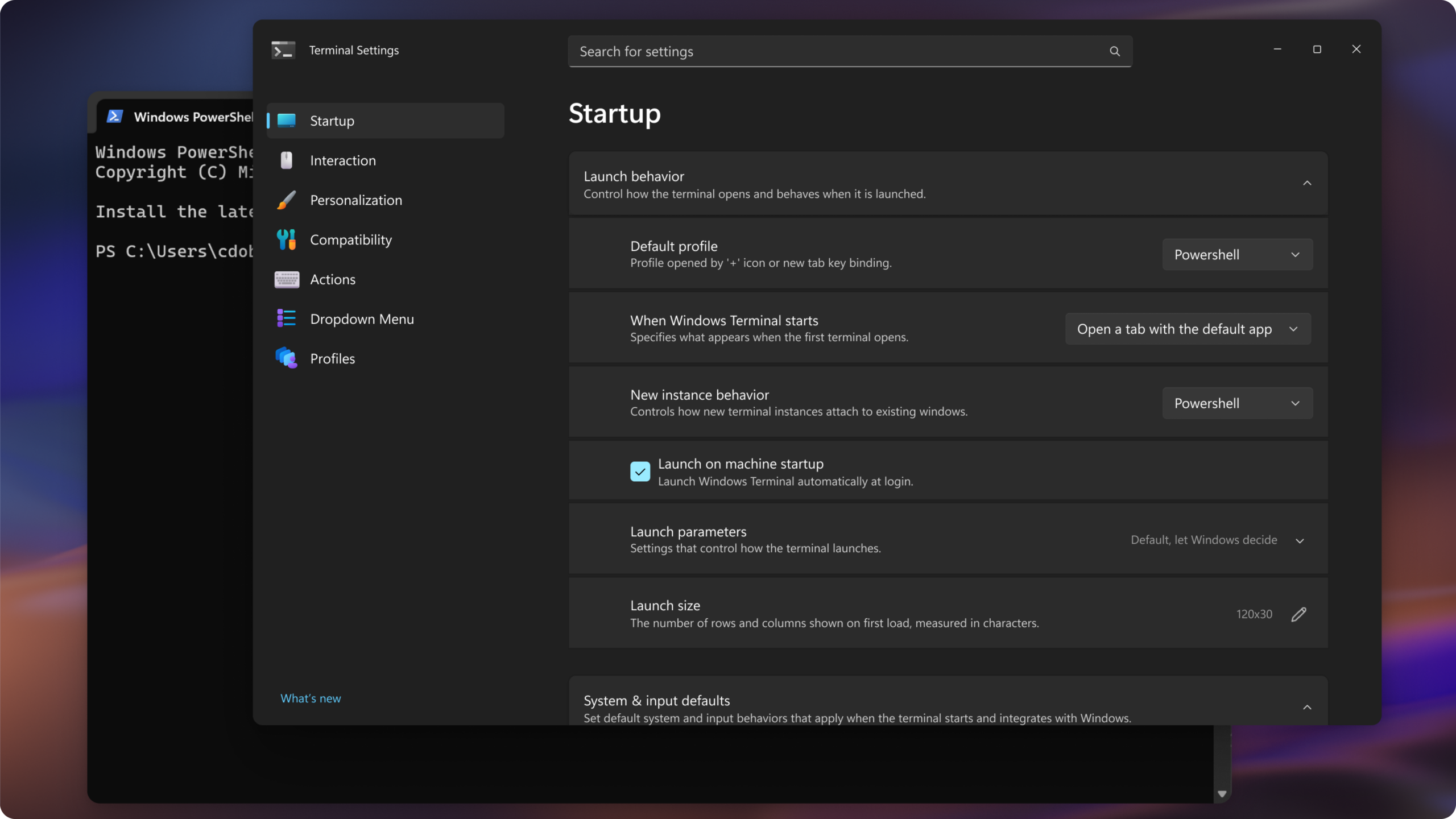 Windows Terminal Desain Baru - Pengalaman Lebih Modern dan Intuitif 2 Konsep desain baru halaman pengaturan Windows Terminal