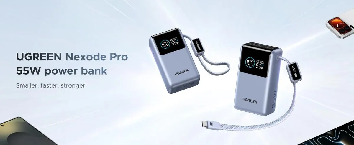 Ugreen Nexode Pro Power Bank 10.000mAh dan Charger 100W 5-Port