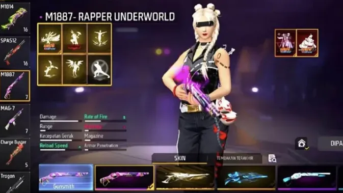 Foto FF Sultan Set SG Rapper