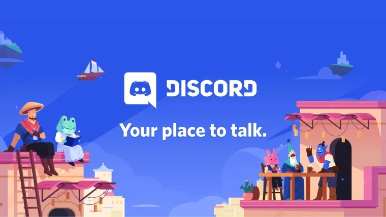 Logo Discord dan antarmuka aplikasi