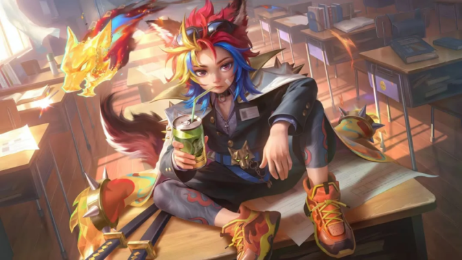 Harith Rebel Emberfang Starlight Skin MLBB