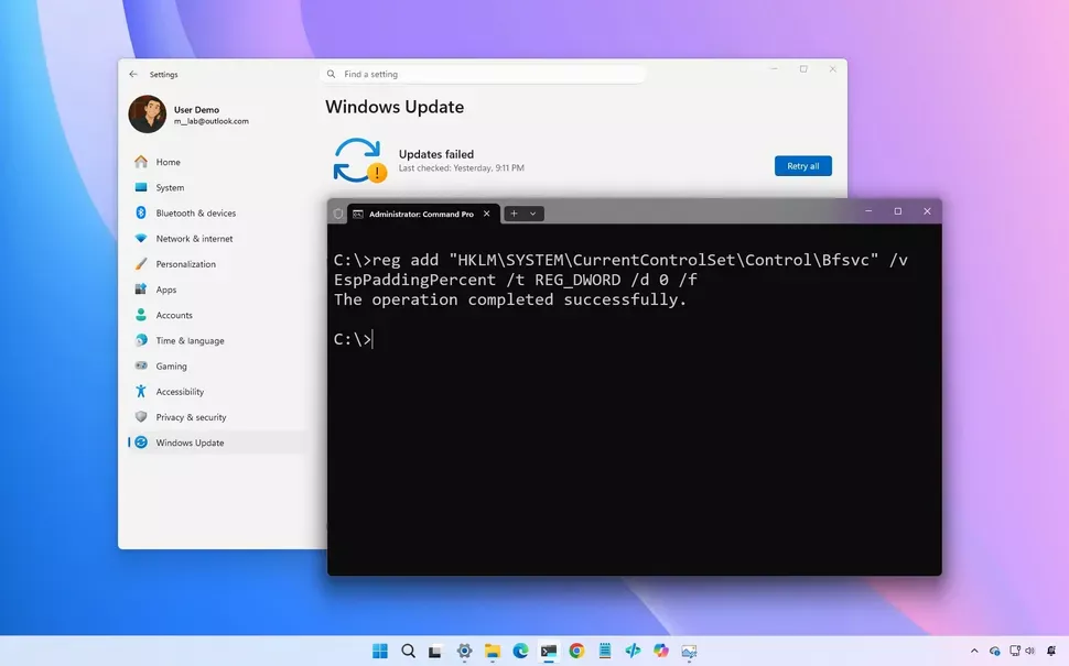 Error 0x800f0922 Windows 11 - Solusi Cepat Bug Update KB5089549 Microsoft 3 Logo Windows 11 dengan notifikasi error 0x800f0922