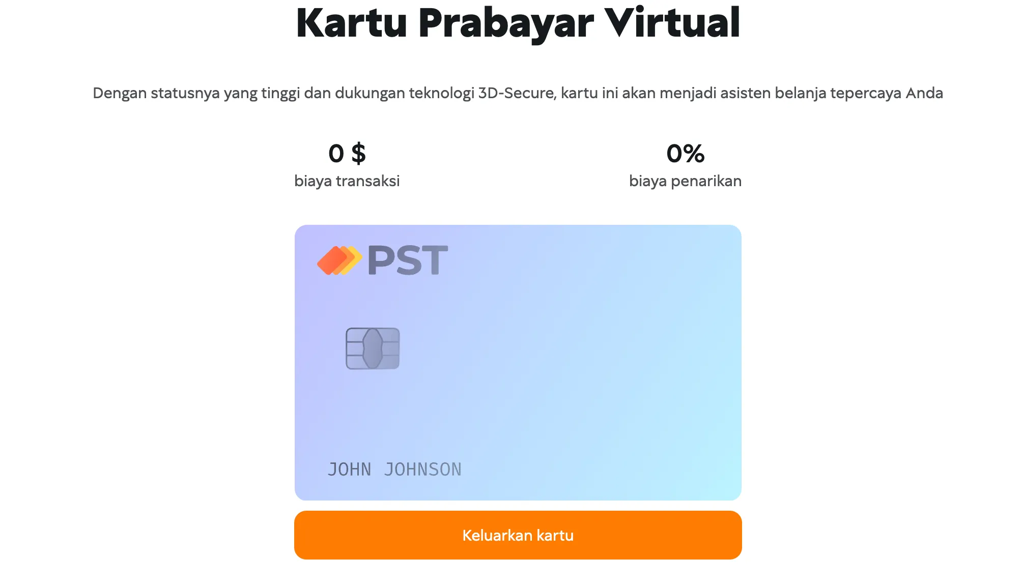 Kartu Virtual Prabayar - Panduan Lengkap Pembayaran Digital Modern 2 Antarmuka platform PSTNET untuk manajemen kartu virtual