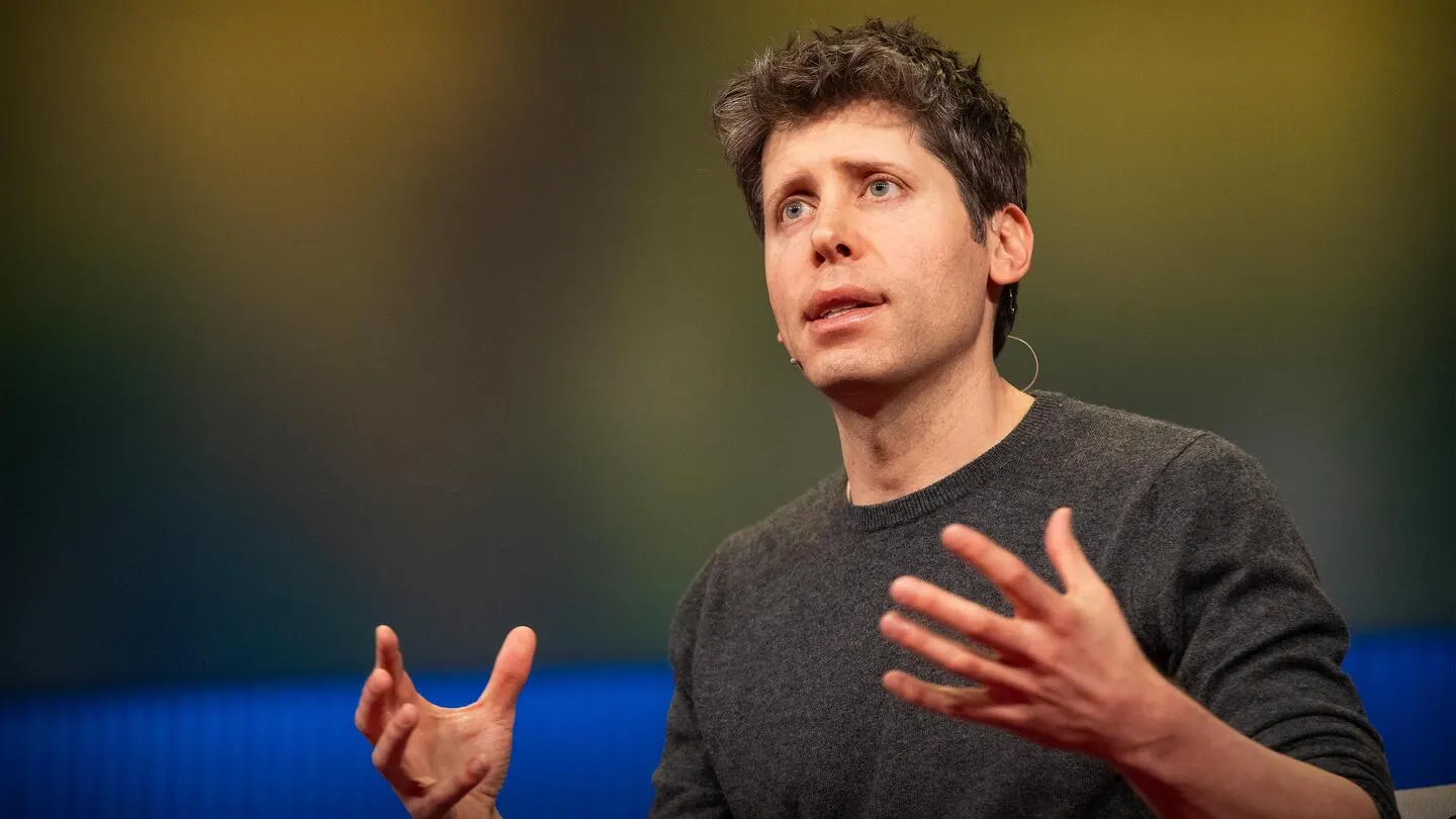 Sam Altman, CEO OpenAI, berbicara di konferensi