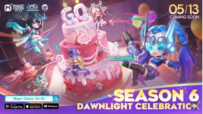 Magic Chess Go Go Season 6 Dawnlight Celebration
