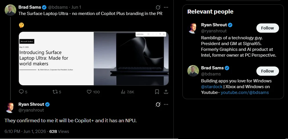 Branding Copilot+ PC atau logo AI Microsoft