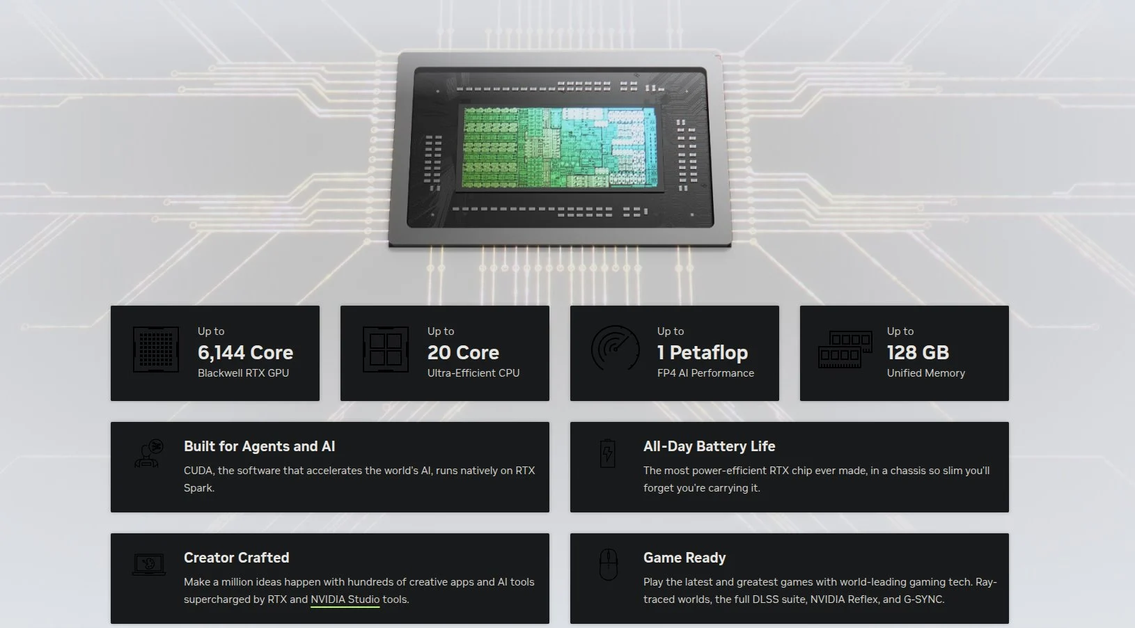 Antarmuka NVIDIA RTX Spark atau visual terkait AI